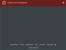 Tablet Screenshot of capella-antiqua.de